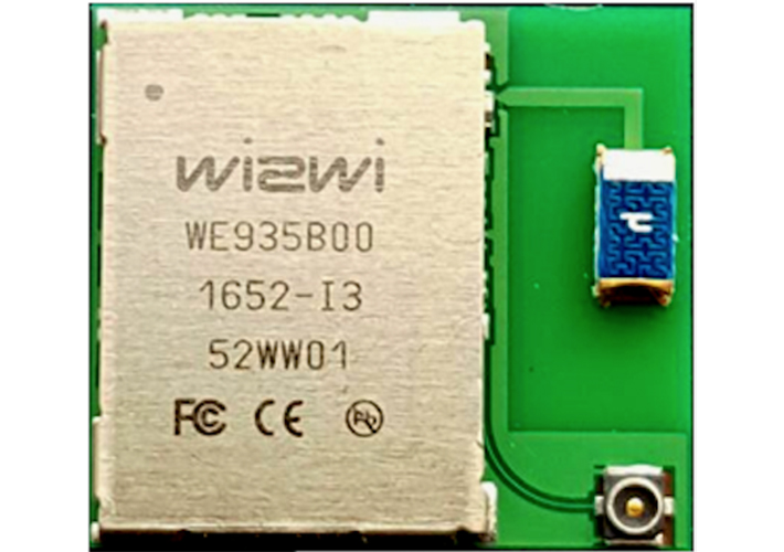 foto noticia Módulo WiFi WE935B00 monobanda (2,4 GHz) con antena integrada.